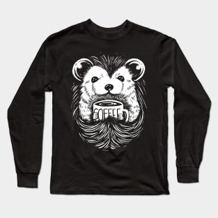 Hedgehog coffee Long Sleeve T-Shirt